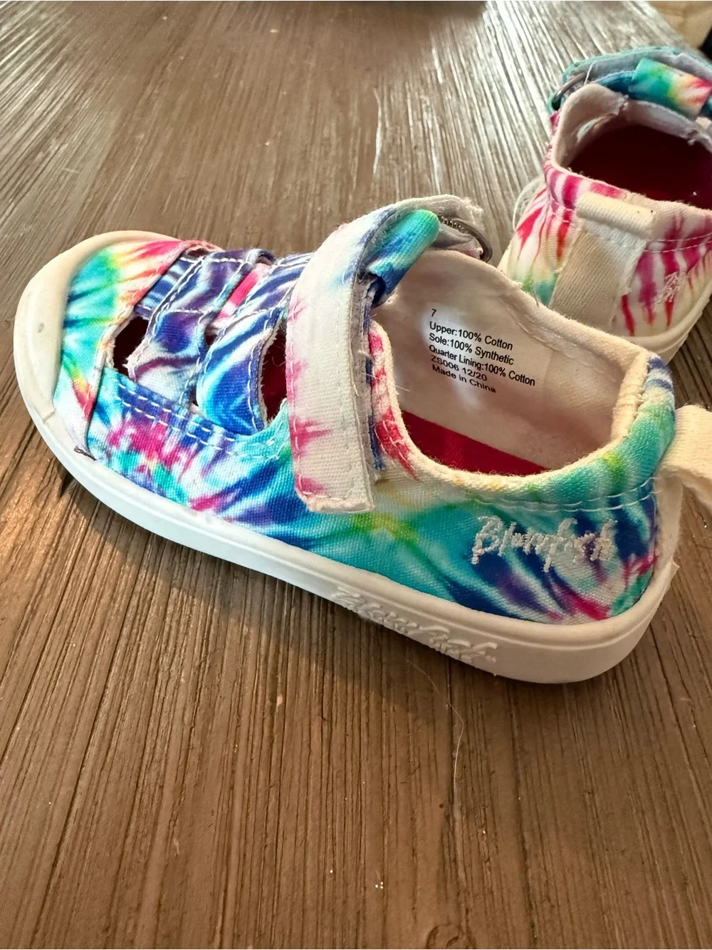 Blowfish Kids Tie-Dye Velcro Sandal Sneakers - Multicolor